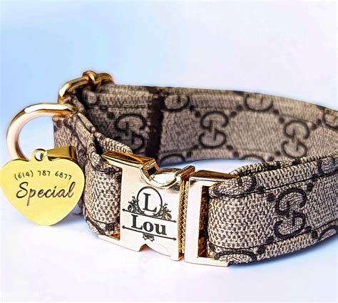 gucci large dog collar|Gucci inspired dog collar.